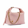 Borsa da donna a mano 037g camoscio baby pink