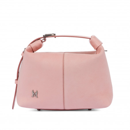 Borsa donna a mano 037-1g 01 camoscio baby pink