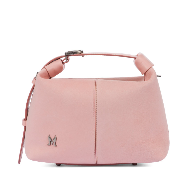 Borsa donna a mano 037-1g 01 camoscio baby pink