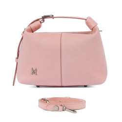 Borsa donna a mano 037-1g 01 camoscio baby pink