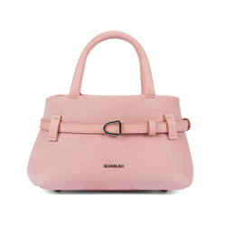 Borsa donna a mano 056g 01 camoscio baby rosa