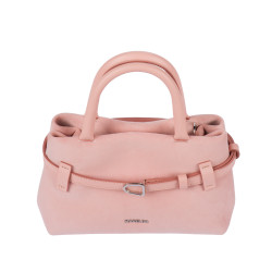 Borsa donna a mano 056g 01 camoscio baby rosa