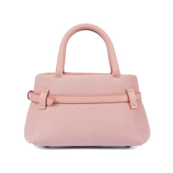Borsa donna a mano 056g 01 camoscio baby rosa
