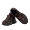 Scarpe sportive da donna 6102 cioccolato combinato