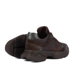 Scarpe sportive da donna 6102 cioccolato combinato