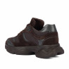 Scarpe sportive da donna 6102 cioccolato combinato