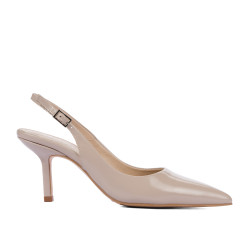 Sandali donna 1328 vernice sabbia