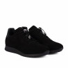 Scarpe sportive donna 6104 bufalo nero combinato