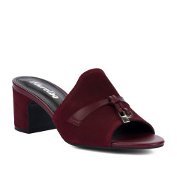 Sandali donna 1367 bordeaux velluto