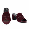 Sandali donna 1367 bordeaux velluto