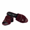 Sandali donna 1367 bordeaux velluto