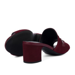 Sandali donna 1367 bordeaux velluto