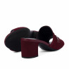 Sandali donna 1367 bordeaux velluto