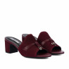 Sandali donna 1367 bordeaux velluto