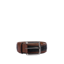 Cintura uomo 18b coccodrillo nero+marrone