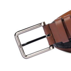 Cintura uomo 18b coccodrillo nero+marrone