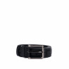 Cintura uomo 18b nero+croco nero