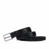Cintura uomo 18b nero+croco nero