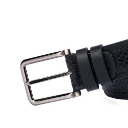 Cintura uomo 18b nero+serpente nero