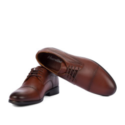 Scarpe eleganti da uomo 822-1 in cognac