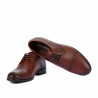 Scarpe eleganti da uomo 822-1 in cognac