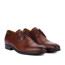 Scarpe eleganti da uomo 822-1 in cognac
