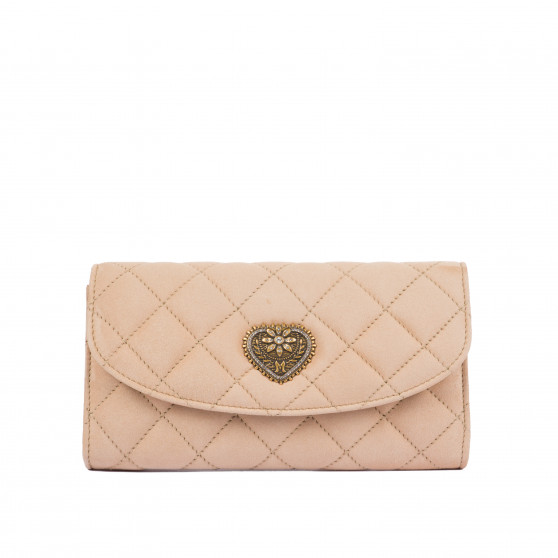 Borsa da donna a tracolla 048g camoscio nude