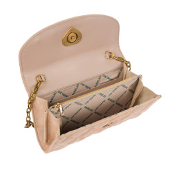 Borsa da donna a tracolla 048g camoscio nude
