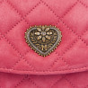 Borsa da donna a tracolla 048g camoscio rosa barbie