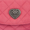 Borsa da donna a tracolla 048g 01 camoscio rosa barbie