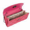 Borsa da donna a tracolla 048g 01 camoscio rosa barbie