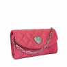 Borsa da donna a tracolla 048g 01 camoscio rosa barbie