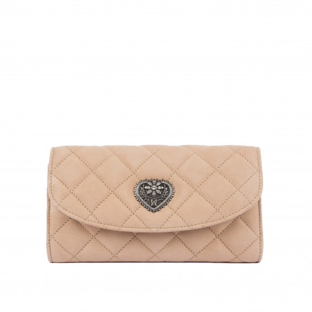 Borsa donna a tracolla 048g 01 camoscio nude