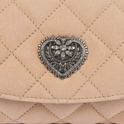 Borsa donna a tracolla 048g 01 camoscio nude