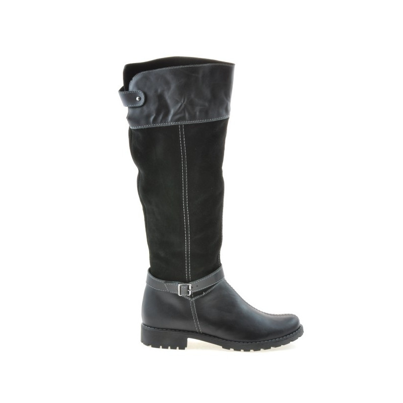 Stivali donna 3225 nero combinato