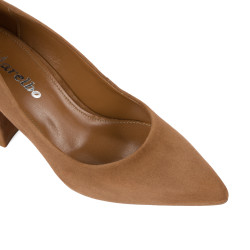 Scarpe eleganti da donna 1315 velluto cioccolato