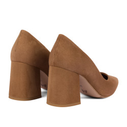 Scarpe eleganti da donna 1315 velluto cioccolato