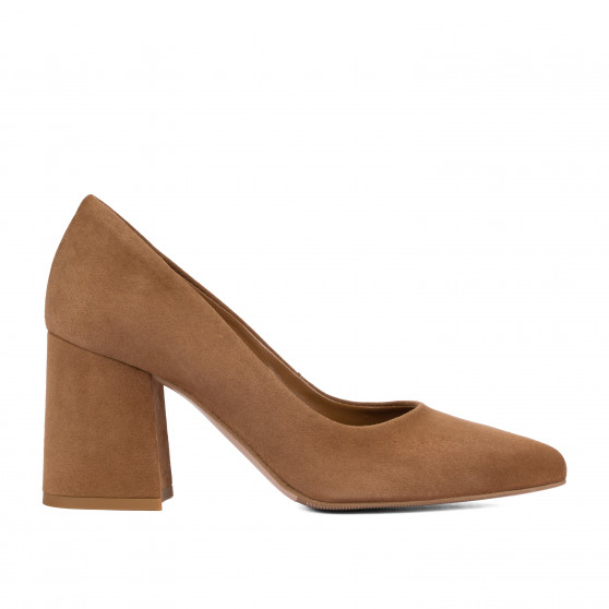 Scarpe eleganti da donna 1315 velluto cioccolato