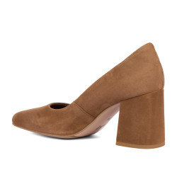 Scarpe eleganti da donna 1315 velluto cioccolato