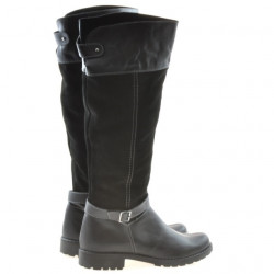Stivali donna 3225 nero combinato