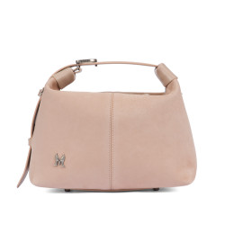 Borsa donna a mano 037-1g 01 camoscio nude