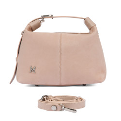 Borsa donna a mano 037-1g 01 camoscio nude