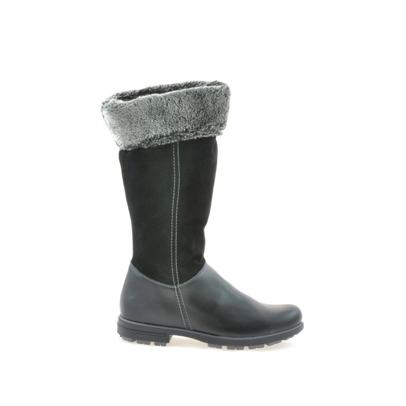 Stivali donna 3224 nero combinato