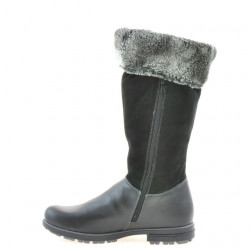 Stivali donna 3224 nero combinato