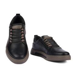 Scarpe casual uomo 982 nero combinato-k