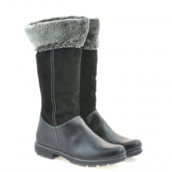 Stivali donna 3224 nero combinato