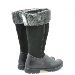 Stivali donna 3224 nero combinato
