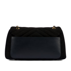 Borsa donna a tracolla 052g camoscio nero