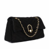 Borsa donna a tracolla 052g camoscio nero