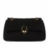Borsa donna a tracolla 052g camoscio nero